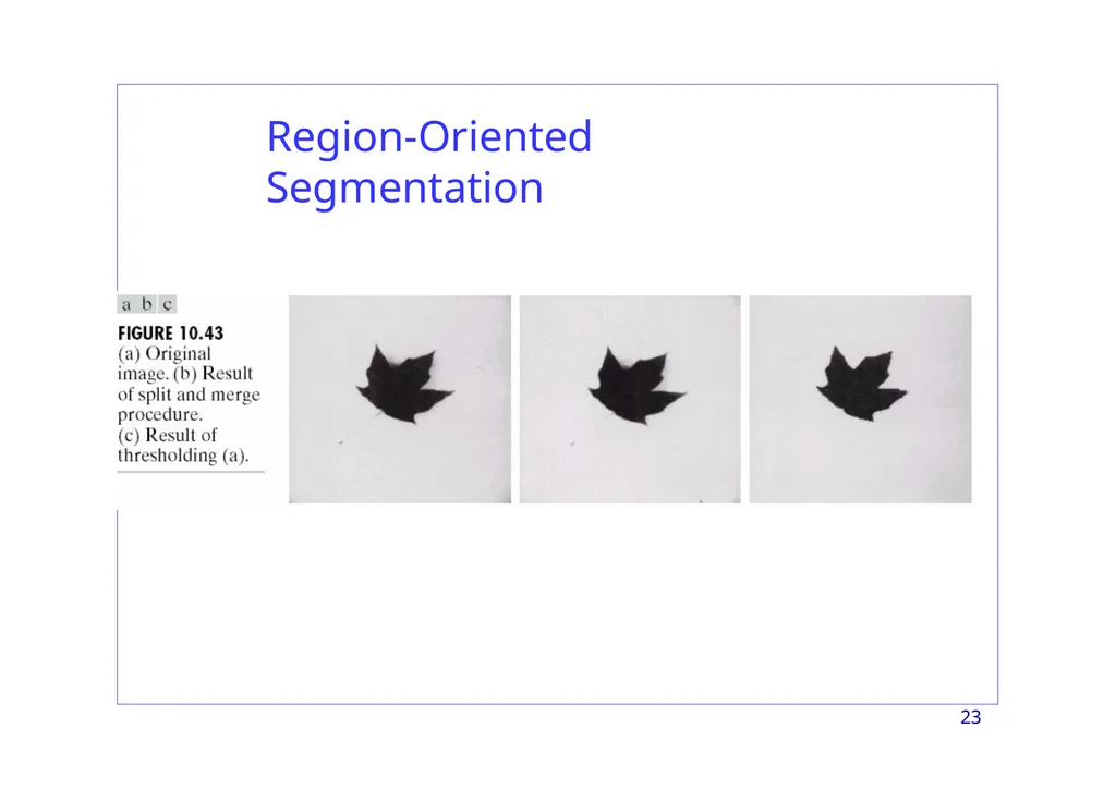 Region-based Segmentation Image Segmentation 2 - slide 23 of 41