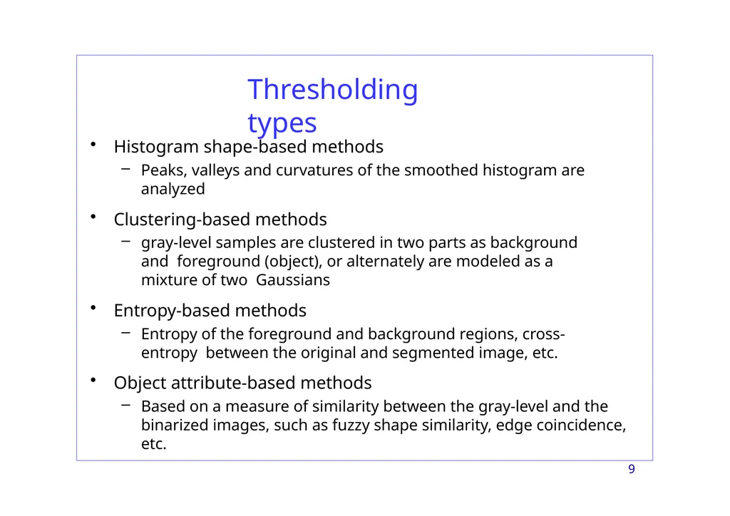Region-based Segmentation Image Segmentation 2 - slide 9 of 41