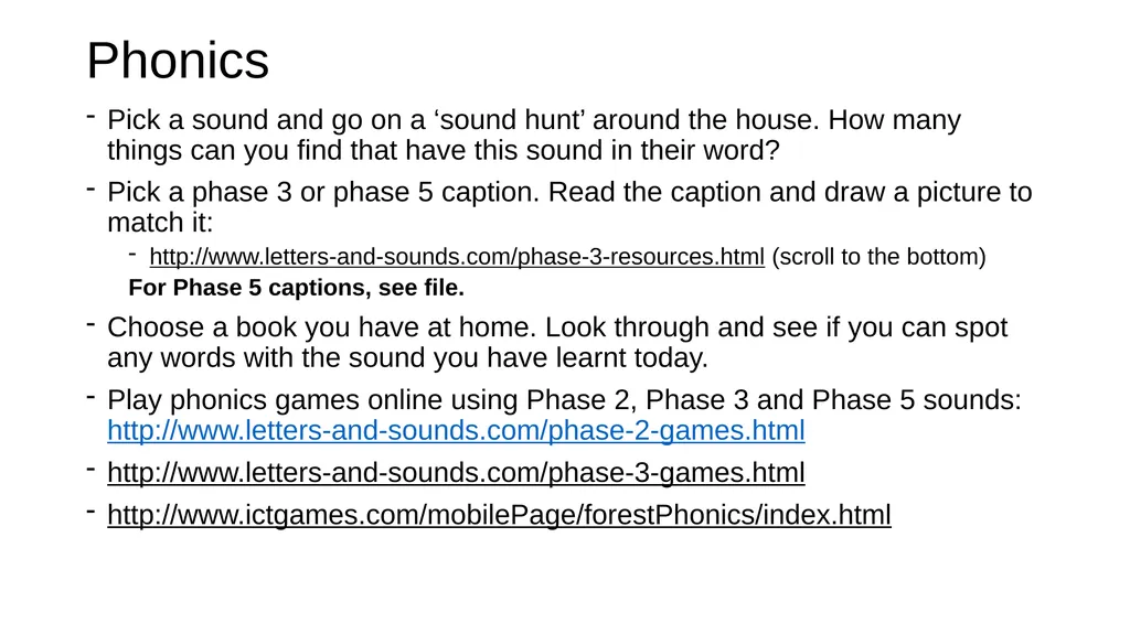 Year 1 Home Learning English Key Skills and - slide 4 of 19
