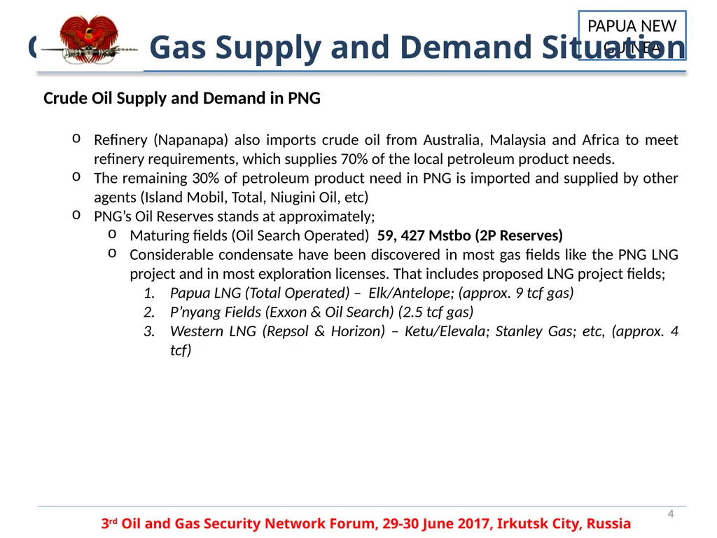 PAPUA NEW GUINEA OIL AND GAS SECURITY PANDA - slide 4 of 12