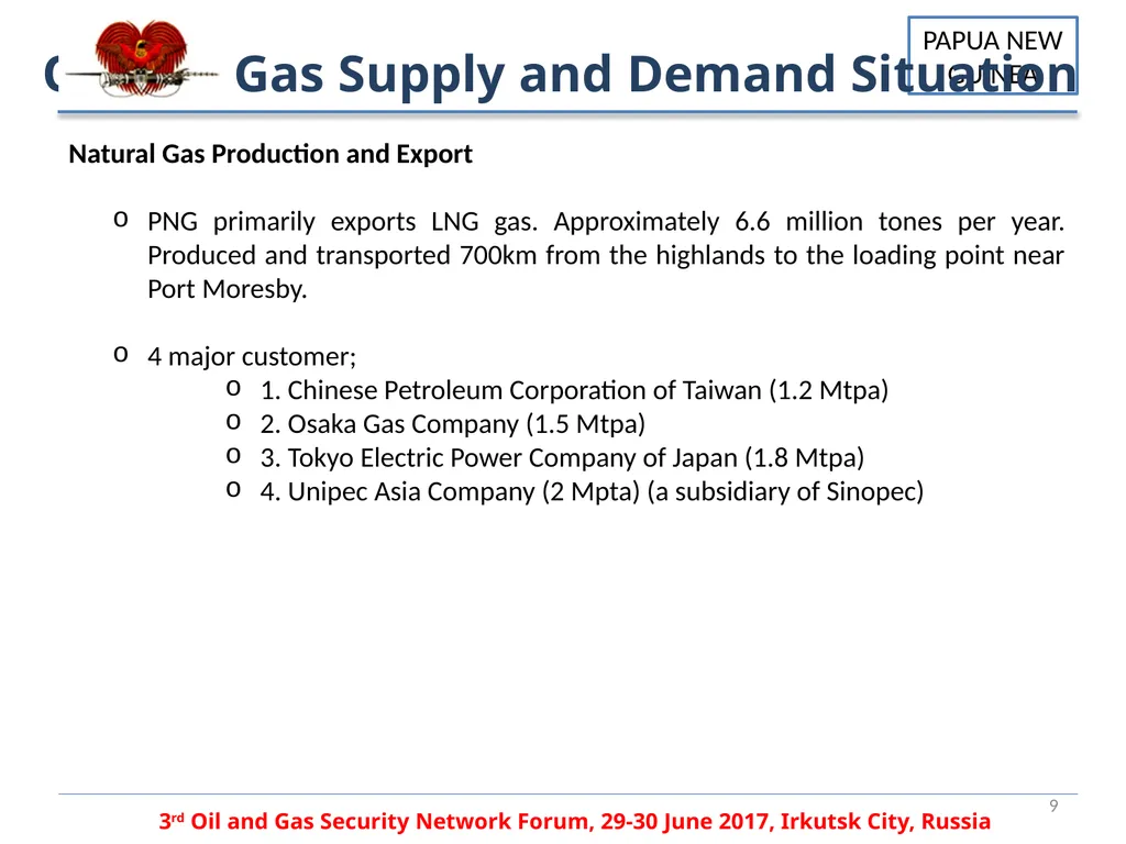 PAPUA NEW GUINEA OIL AND GAS SECURITY PANDA - slide 9 of 12