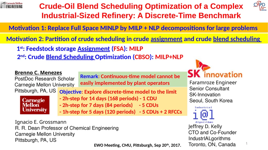 Brenno C. Menezes PostDoc Research Scholar - slide 1 of 10