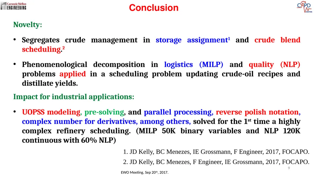 Brenno C. Menezes PostDoc Research Scholar - slide 9 of 10