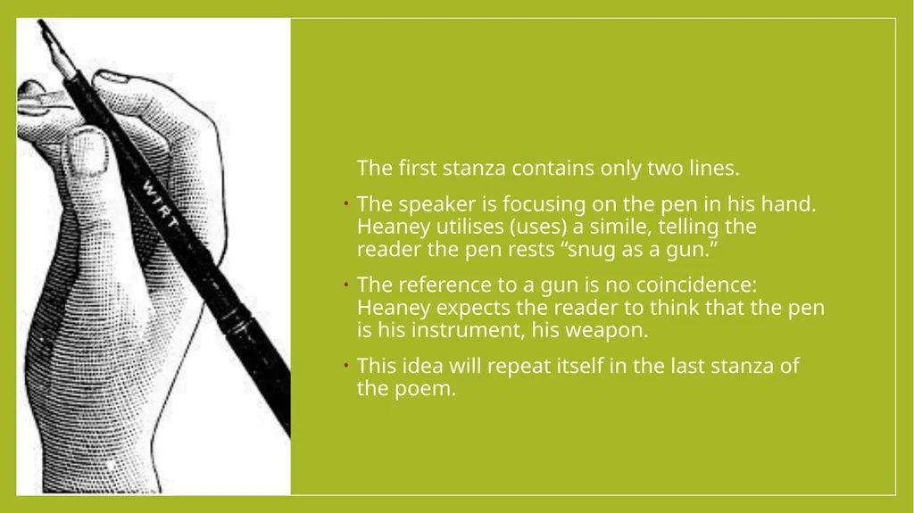 Digging Seamus Heaney Digging by Seamus Heaney - slide 7 of 9