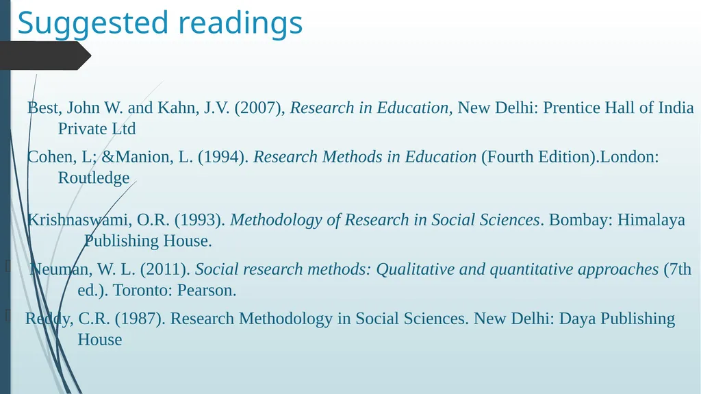 survey design Dr. VIJAYALEKSHMI N S ASSISTANT - slide 23 of 25