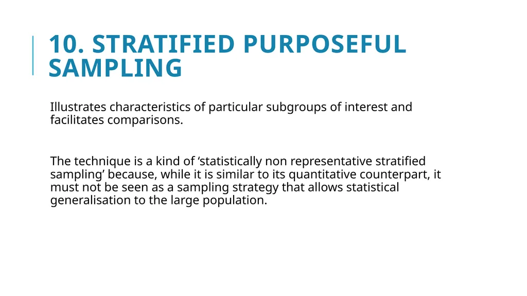 Qualitative Sampling Techniques Training course in - slide 16 of 24