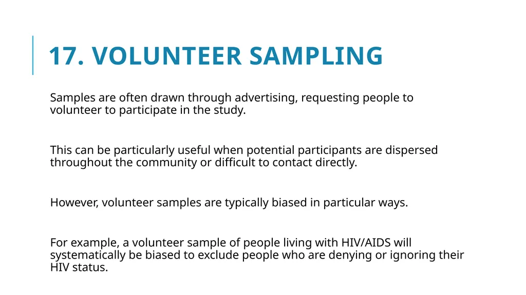Qualitative Sampling Techniques Training course in - slide 23 of 24