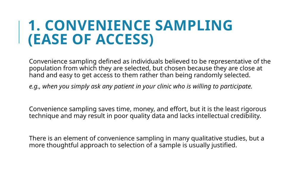 Qualitative Sampling Techniques Training course in - slide 7 of 24