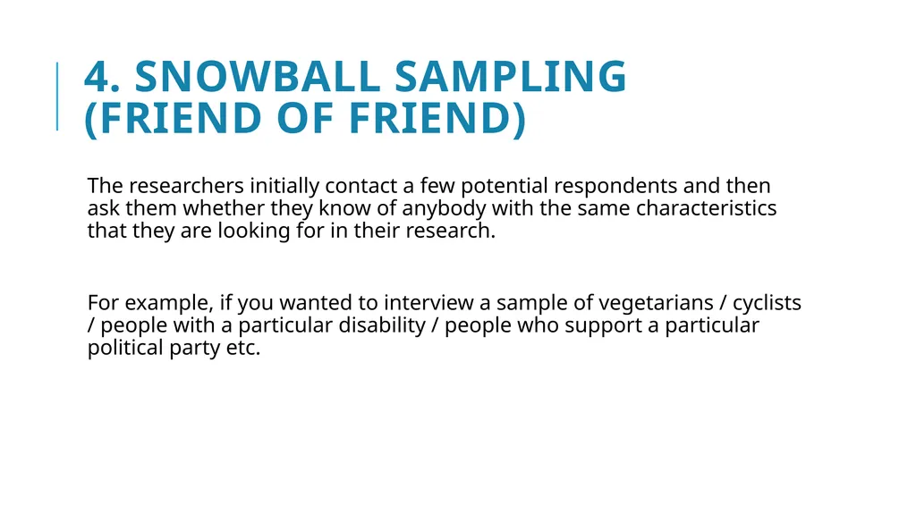 Qualitative Sampling Techniques Training course in - slide 10 of 24
