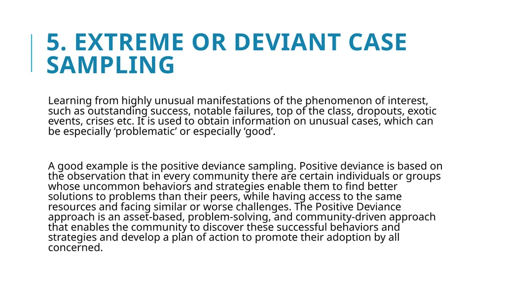 Qualitative Sampling Techniques Training course in - slide 11 of 24