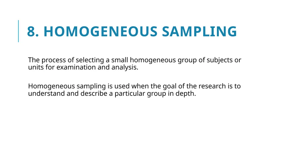 Qualitative Sampling Techniques Training course in - slide 14 of 24