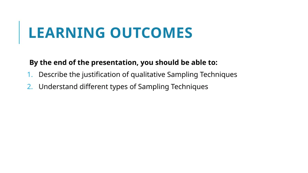 Qualitative Sampling Techniques Training course in - slide 2 of 24