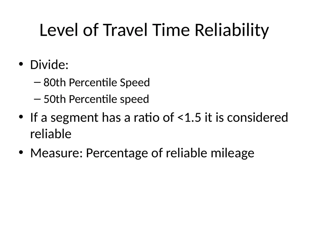 Using NPMRDS Data for System Performance Chris - slide 13 of 36