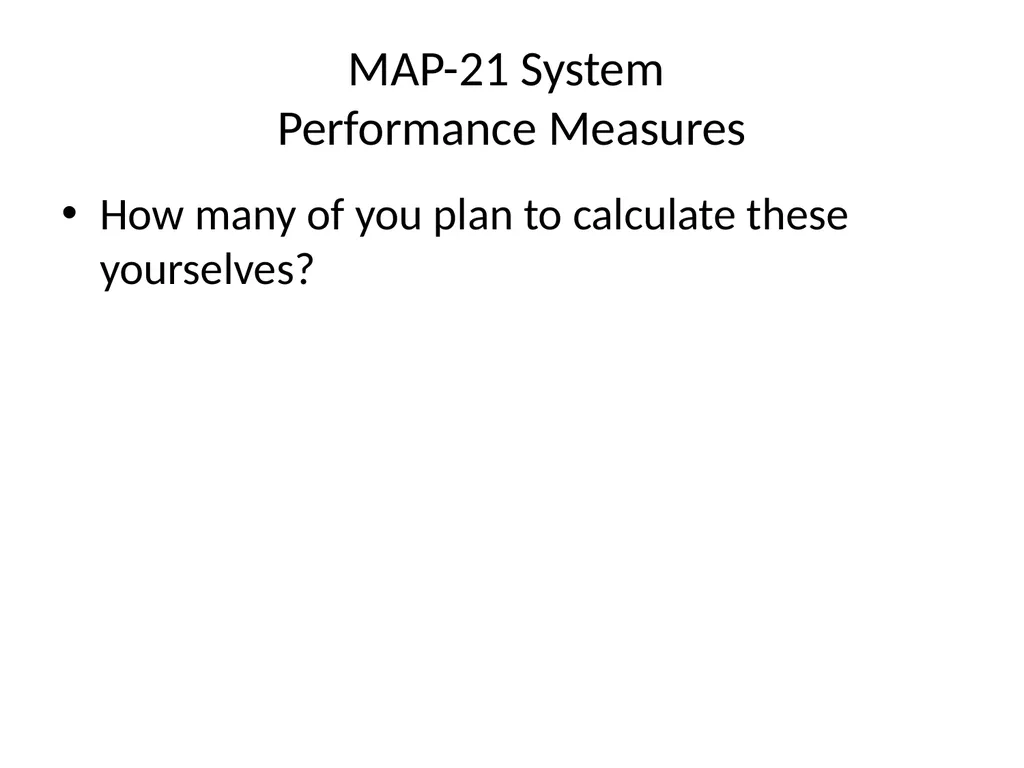 Using NPMRDS Data for System Performance Chris - slide 3 of 36