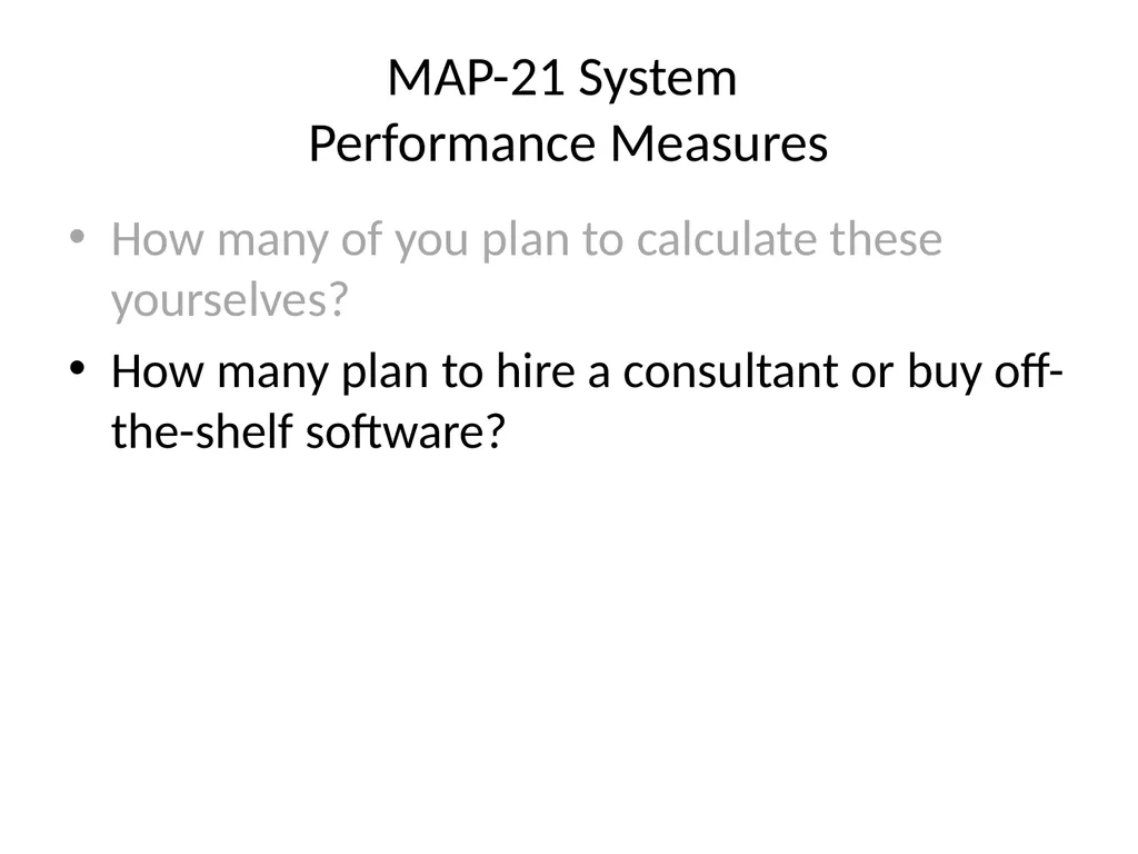 Using NPMRDS Data for System Performance Chris - slide 4 of 36