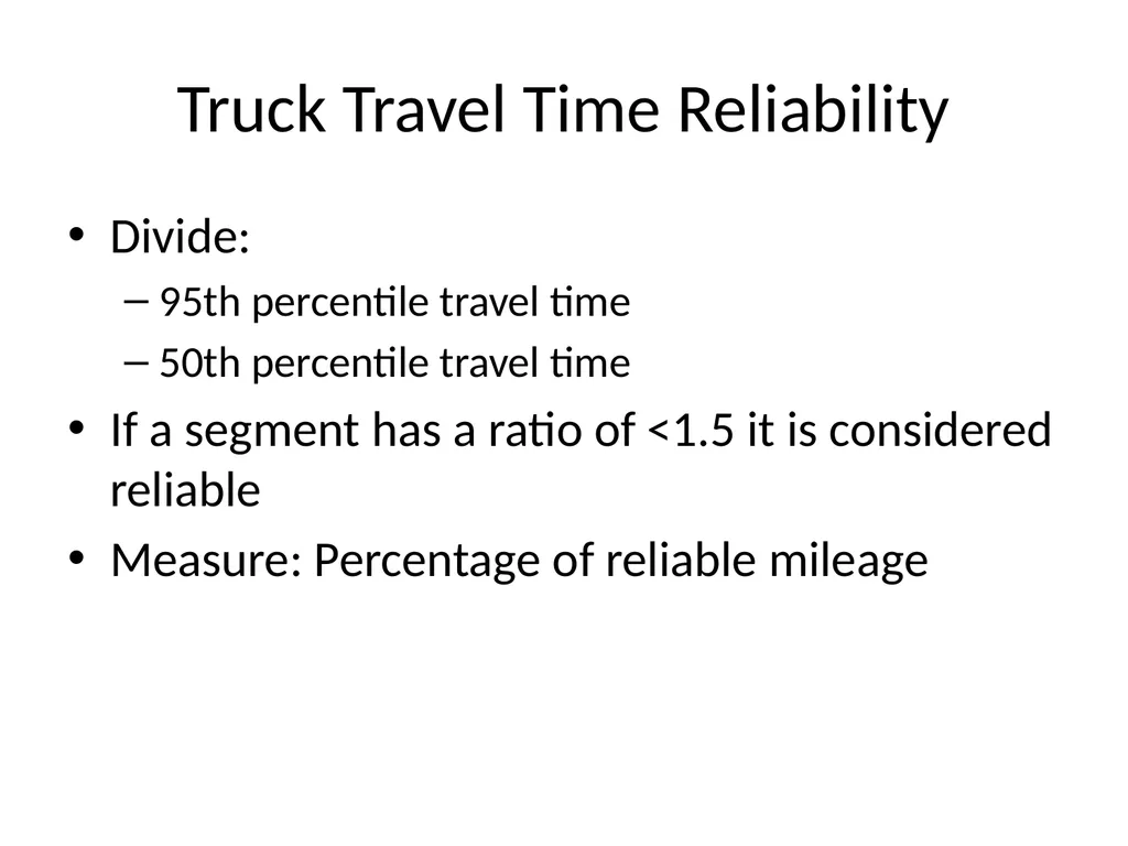 Using NPMRDS Data for System Performance Chris - slide 22 of 36