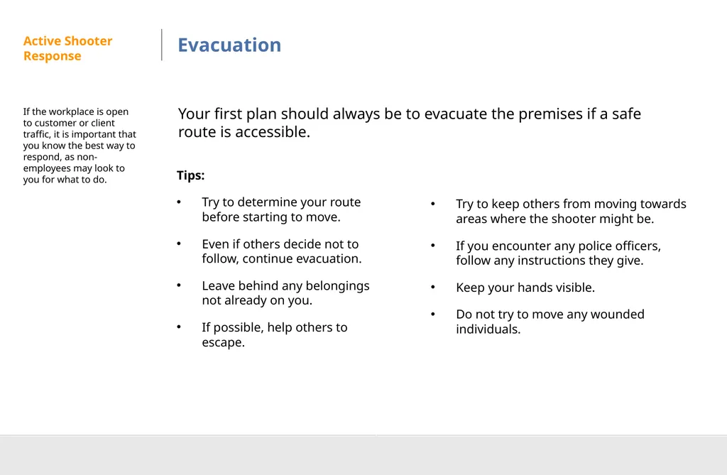 Active Shooter Preparedness DISCLAIMER This - slide 16 of 29