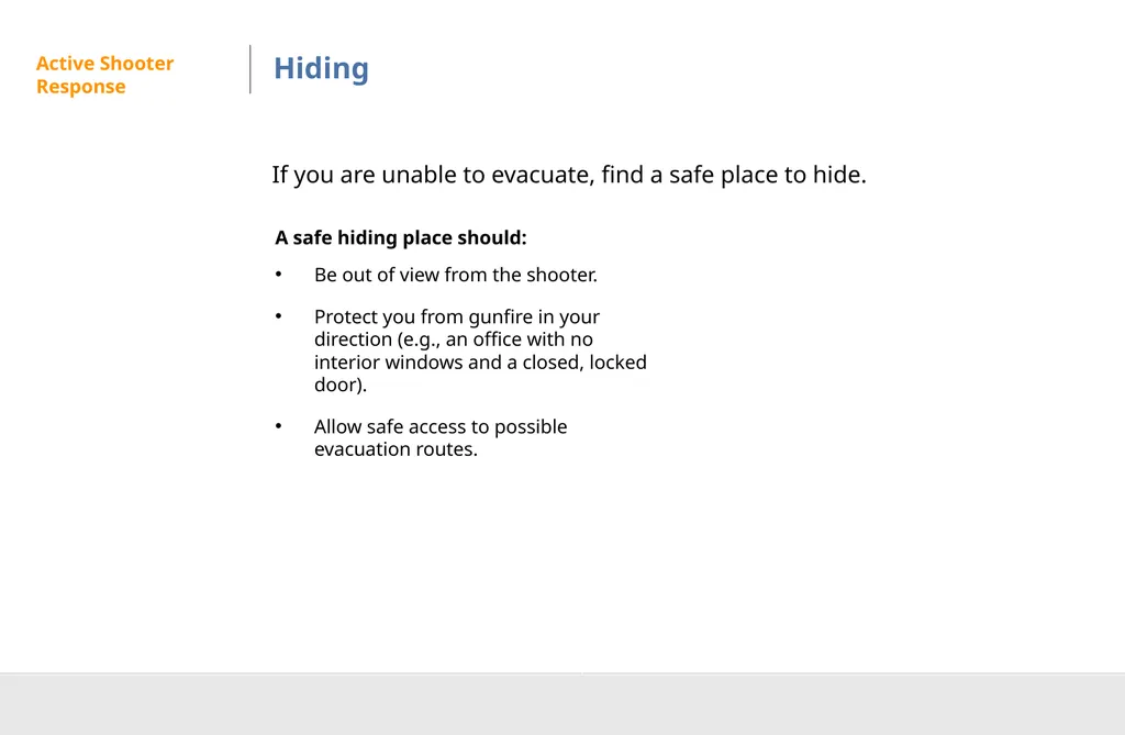 Active Shooter Preparedness DISCLAIMER This - slide 17 of 29