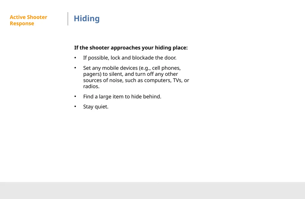 Active Shooter Preparedness DISCLAIMER This - slide 18 of 29