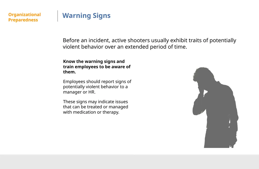 Active Shooter Preparedness DISCLAIMER This - slide 11 of 29