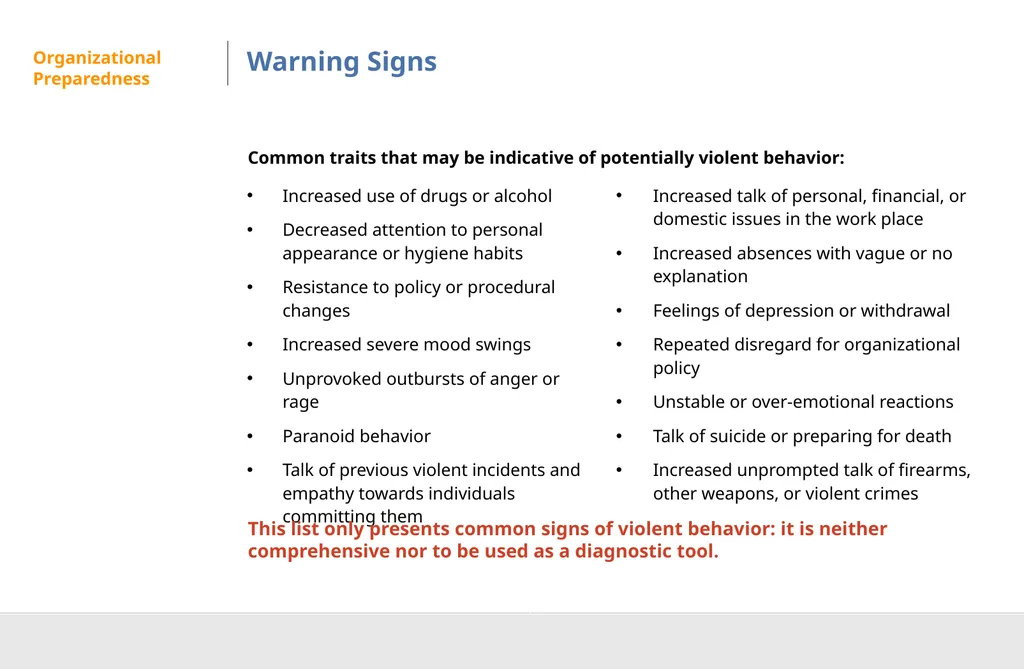 Active Shooter Preparedness DISCLAIMER This - slide 12 of 29