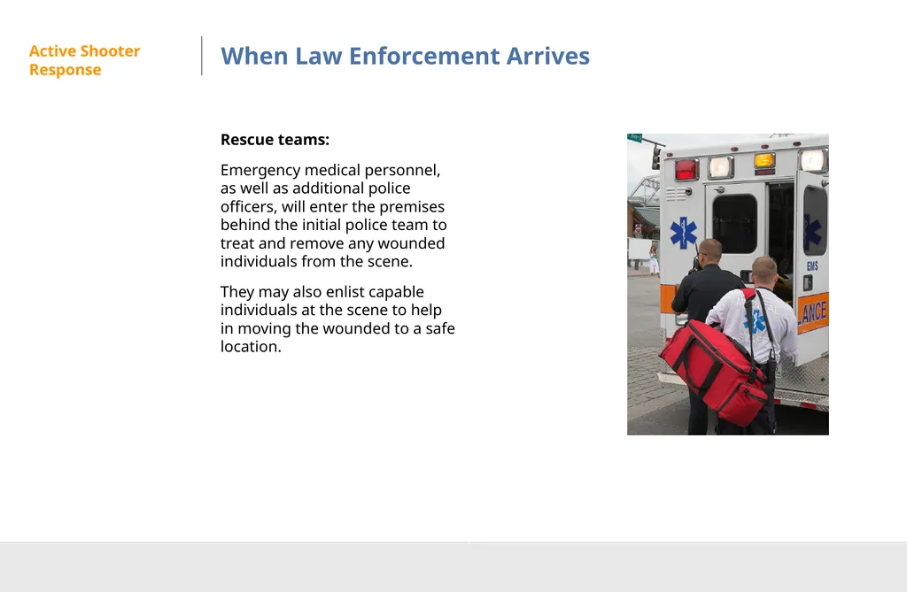 Active Shooter Preparedness DISCLAIMER This - slide 24 of 29