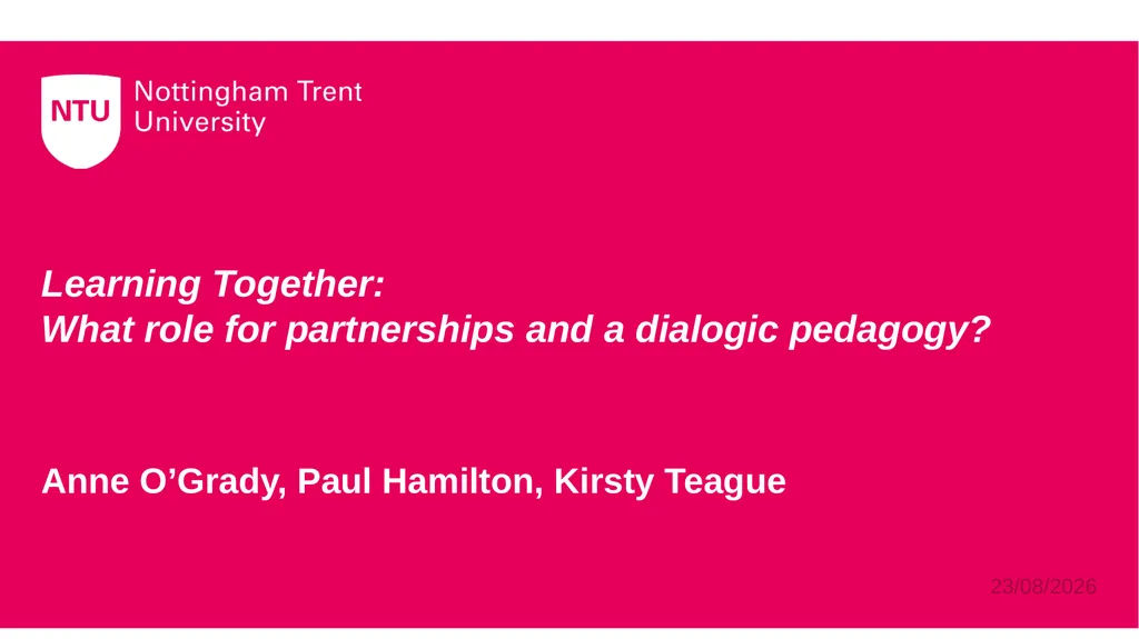 04/03/2021 Learning Together: What role for - slide 2 of 24