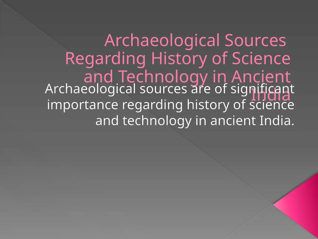 Archaeological Sources Regarding History of - slide 1 of 7