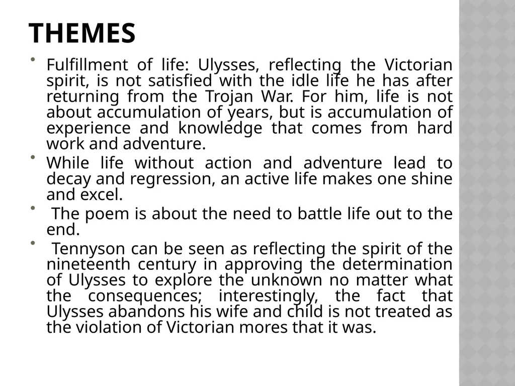 Ulysses By Alfred Lord Tennyson The Victorian Era - slide 15 of 16
