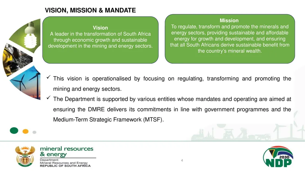 BRIEFING ON THE MANDATE AND RESPONSIBILITIES OF - slide 4 of 25