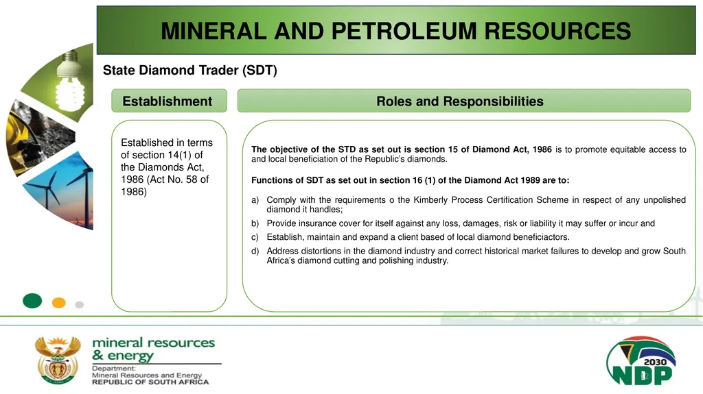 BRIEFING ON THE MANDATE AND RESPONSIBILITIES OF - slide 12 of 25