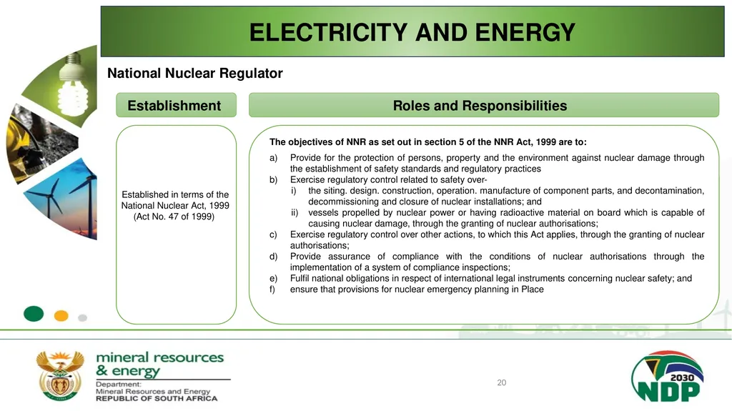 BRIEFING ON THE MANDATE AND RESPONSIBILITIES OF - slide 20 of 25