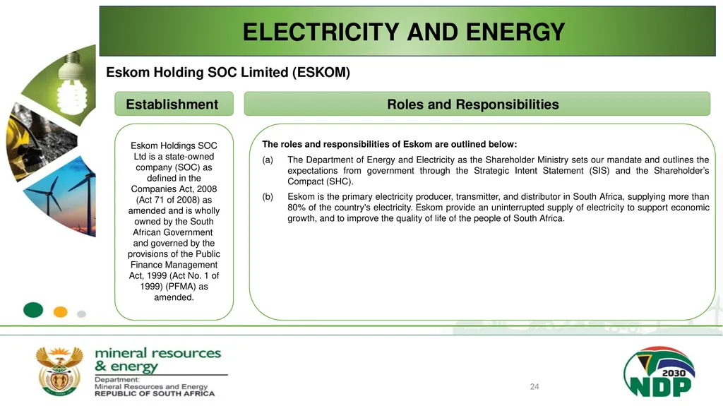 BRIEFING ON THE MANDATE AND RESPONSIBILITIES OF - slide 24 of 25