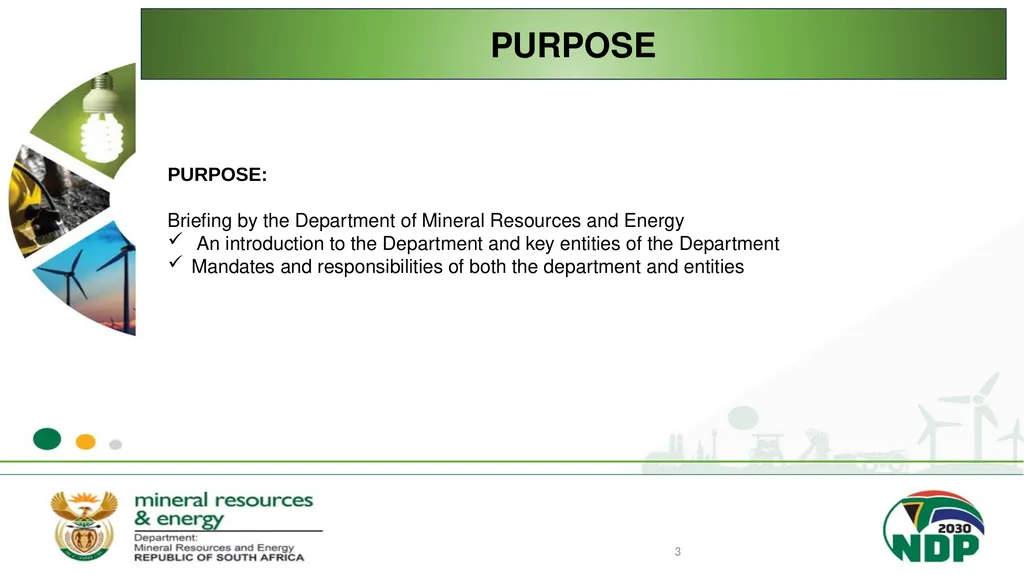 BRIEFING ON THE MANDATE AND RESPONSIBILITIES OF - slide 3 of 25