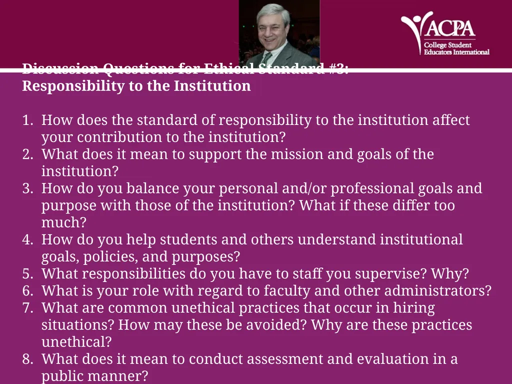 Ethics Standards & Practices Developed by the - slide 20 of 27