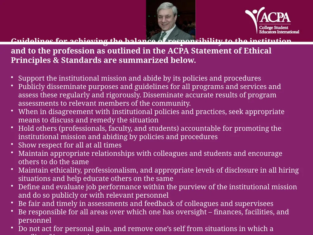 Ethics Standards & Practices Developed by the - slide 16 of 27