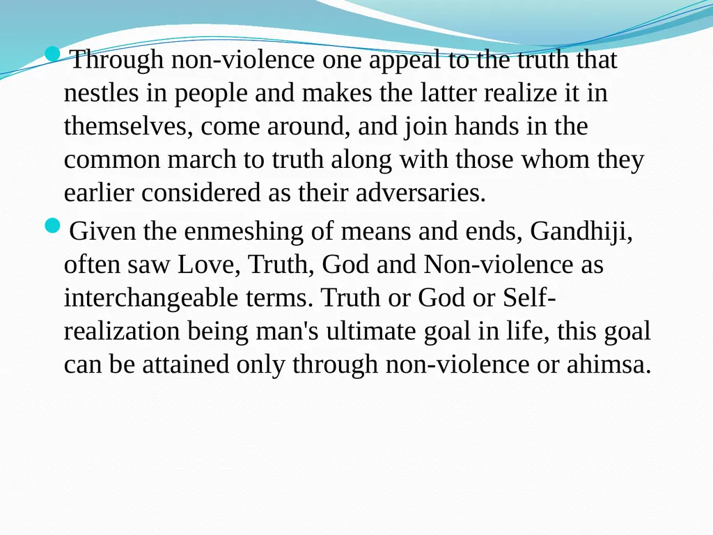 Gandhi and his Ideology Ms. Brighty Robert PG - slide 10 of 28