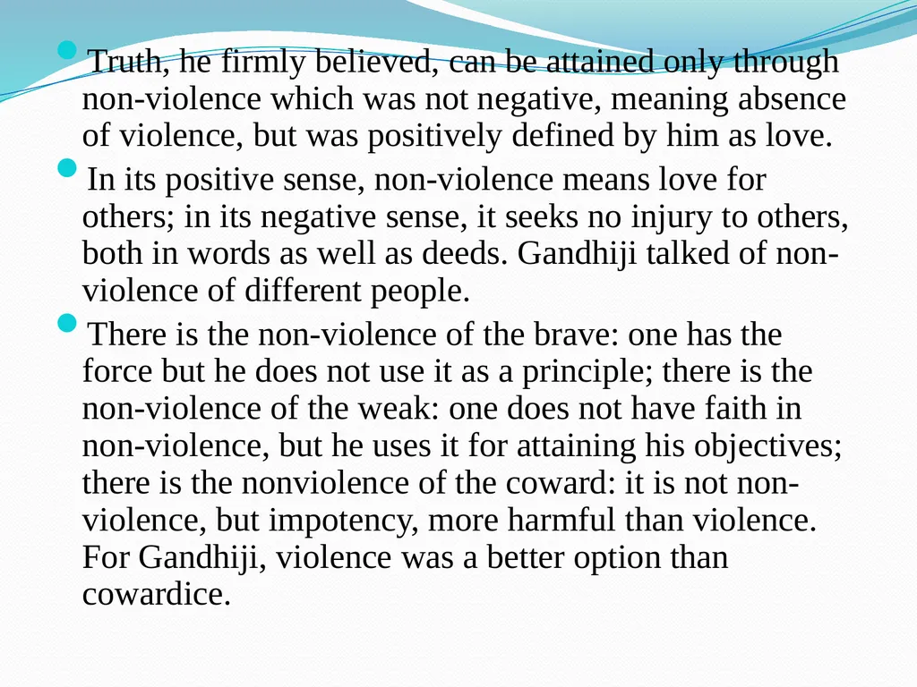Gandhi and his Ideology Ms. Brighty Robert PG - slide 9 of 28