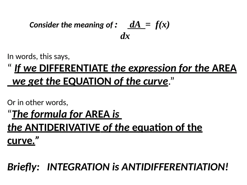 THE FUNDAMENTAL THEOREM OF CALCULUS. There are TWO - slide 11 of 13