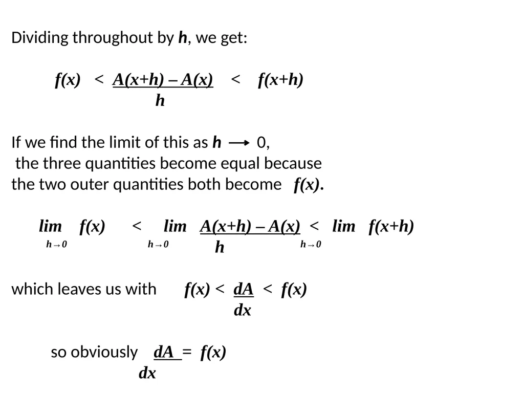 THE FUNDAMENTAL THEOREM OF CALCULUS. There are TWO - slide 10 of 13