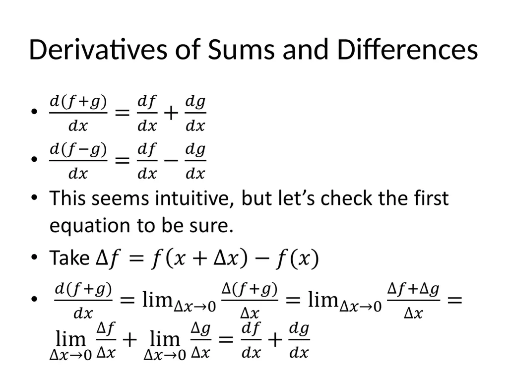Lecture 1: Limits, Derivatives, the Product Rule, - slide 37 of 41