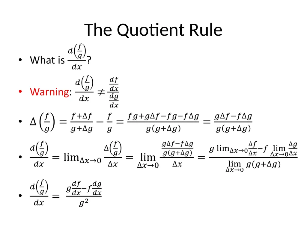 Lecture 1: Limits, Derivatives, the Product Rule, - slide 39 of 41
