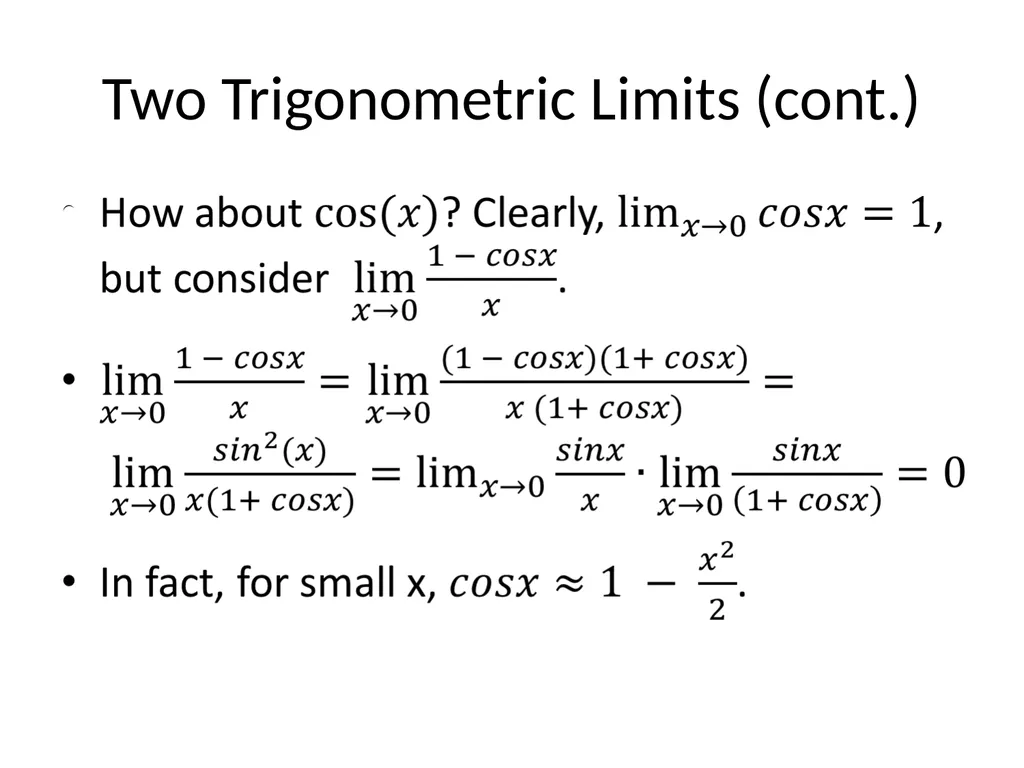 Lecture 1: Limits, Derivatives, the Product Rule, - slide 18 of 41
