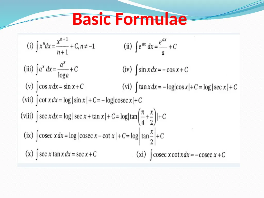 INTEGRALS CONTENT What Integration is. Geometrical - slide 5 of 28