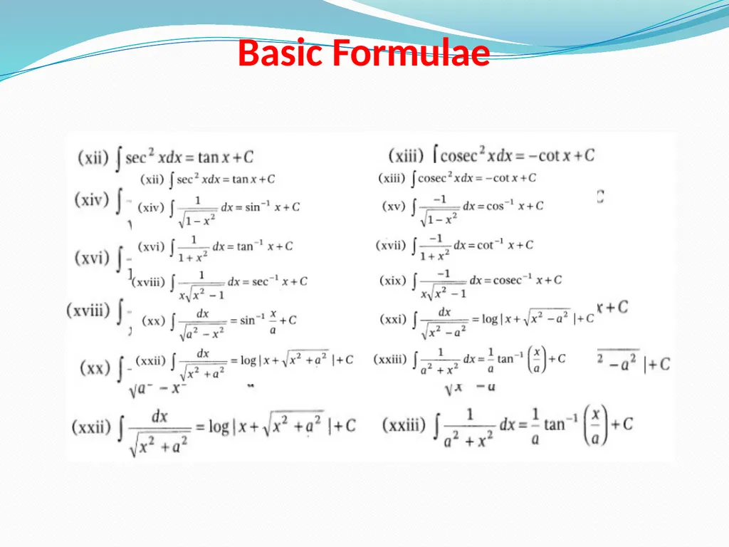 INTEGRALS CONTENT What Integration is. Geometrical - slide 6 of 28
