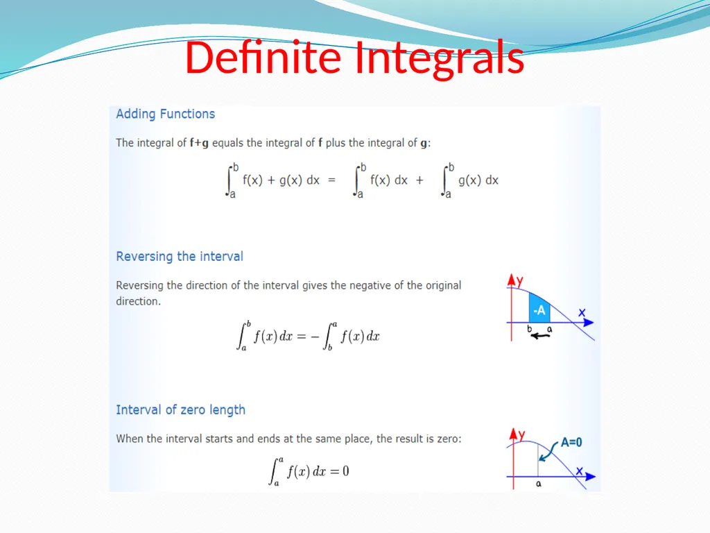 INTEGRALS CONTENT What Integration is. Geometrical - slide 21 of 28