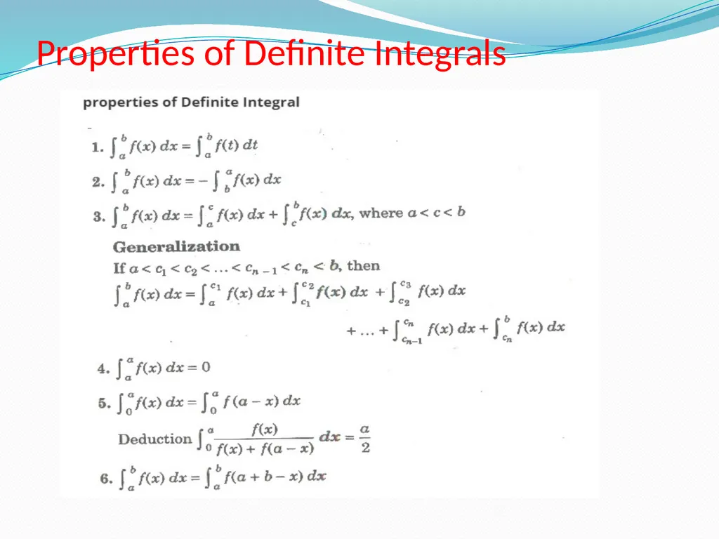 INTEGRALS CONTENT What Integration is. Geometrical - slide 23 of 28