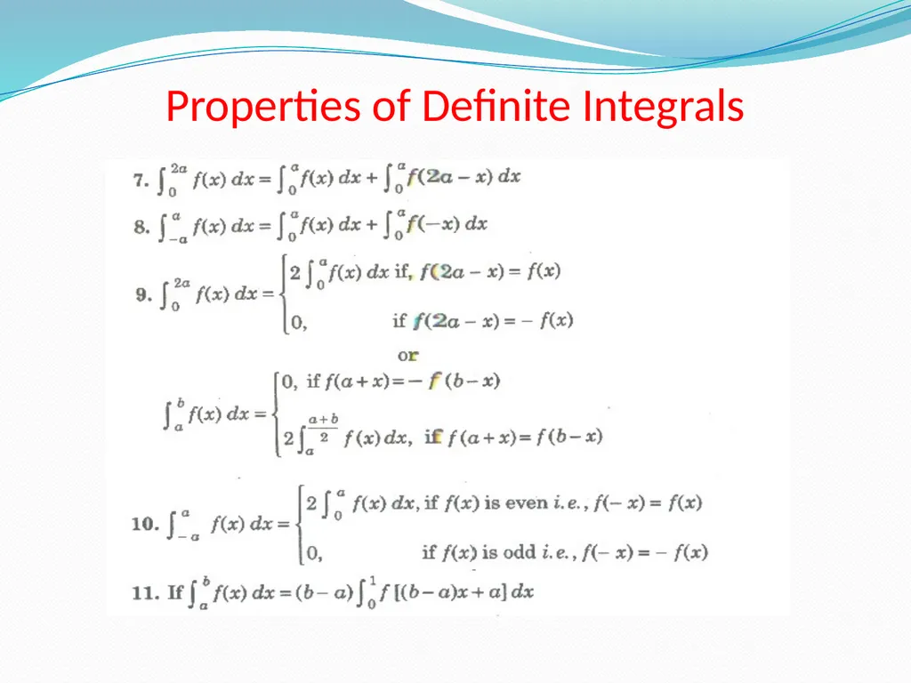 INTEGRALS CONTENT What Integration is. Geometrical - slide 24 of 28
