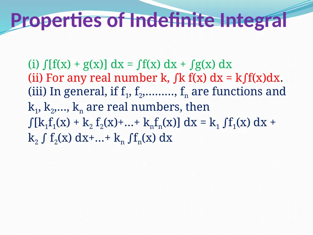 INTEGRALS CONTENT What Integration is. Geometrical - slide 4 of 28