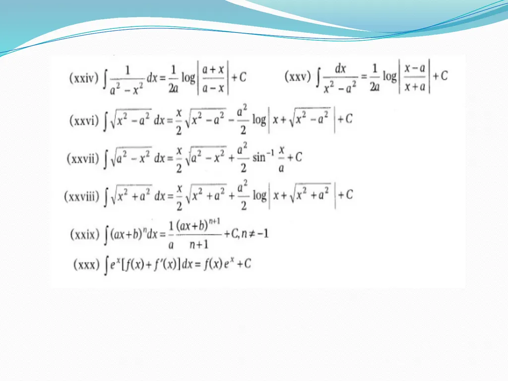 INTEGRALS CONTENT What Integration is. Geometrical - slide 7 of 28